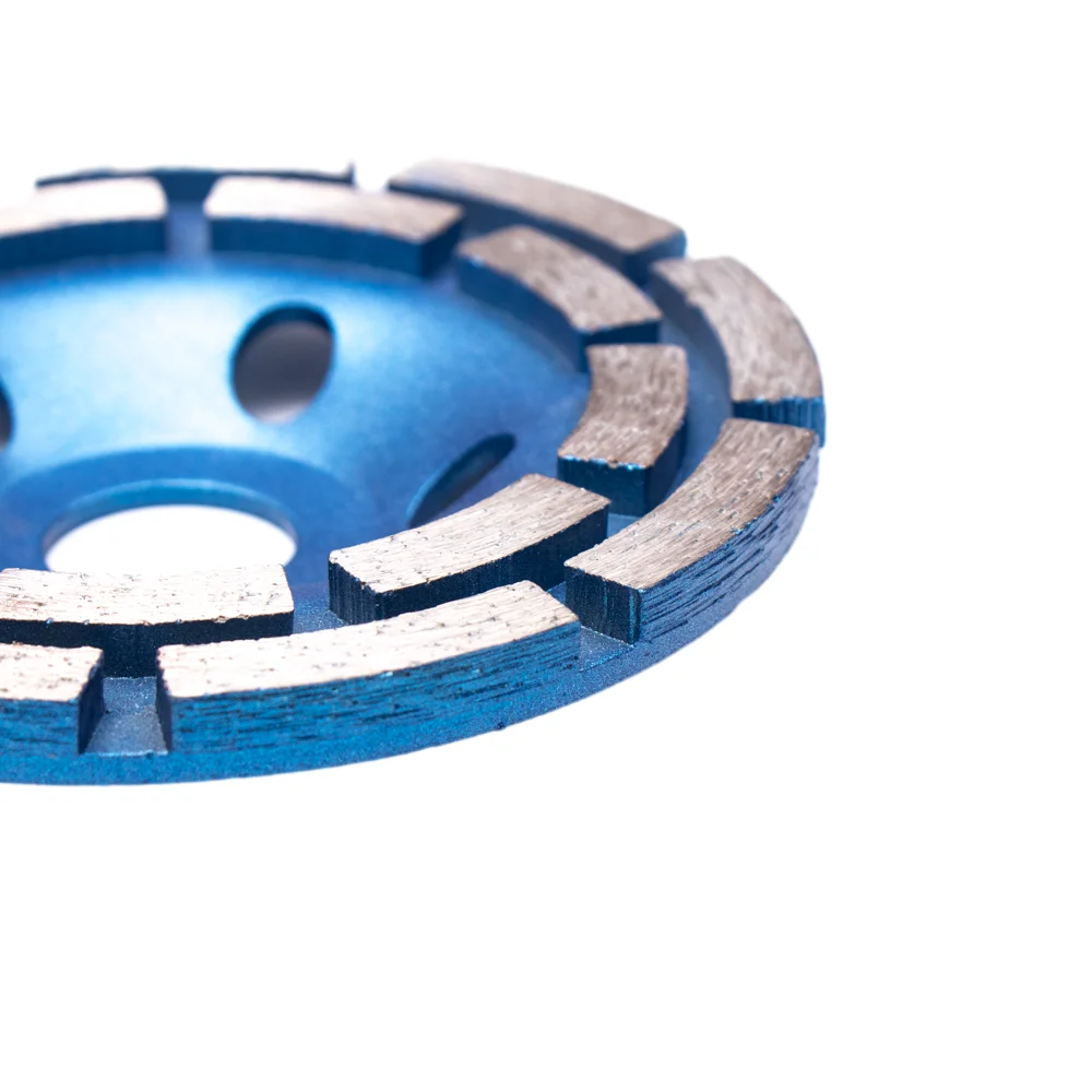 Factory Supply 115mm 125mm 180mm Double Row Diamond Cup Grinding Wheel For Concrete Stone Granite Floor Cutting