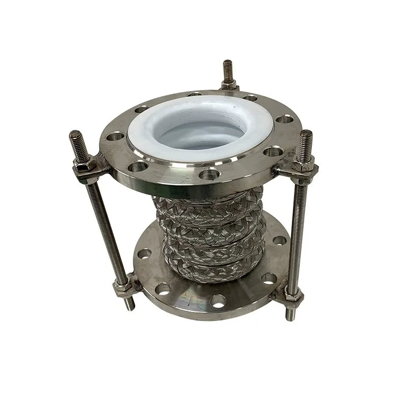 PTFE Lined Steel Braided Expansion Joints Bellows Expansion Flexible Compensator for Pipe Quality Assurance for Steel Industry