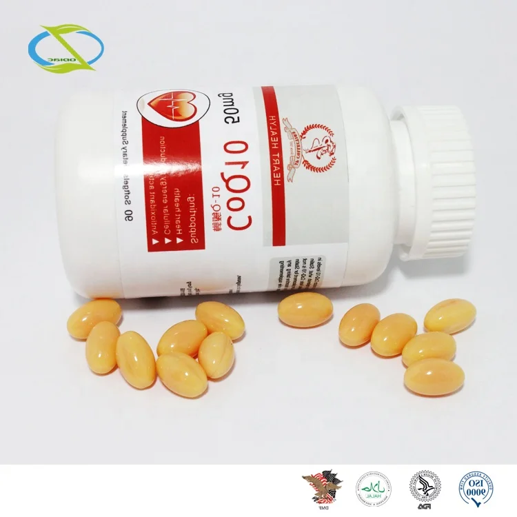 Co Enzyme Q10 50mg - 100% Pure and Naturally Ubiquinone Coenzyme Q10 Vegan soft Capsules of High Strength CoQ10