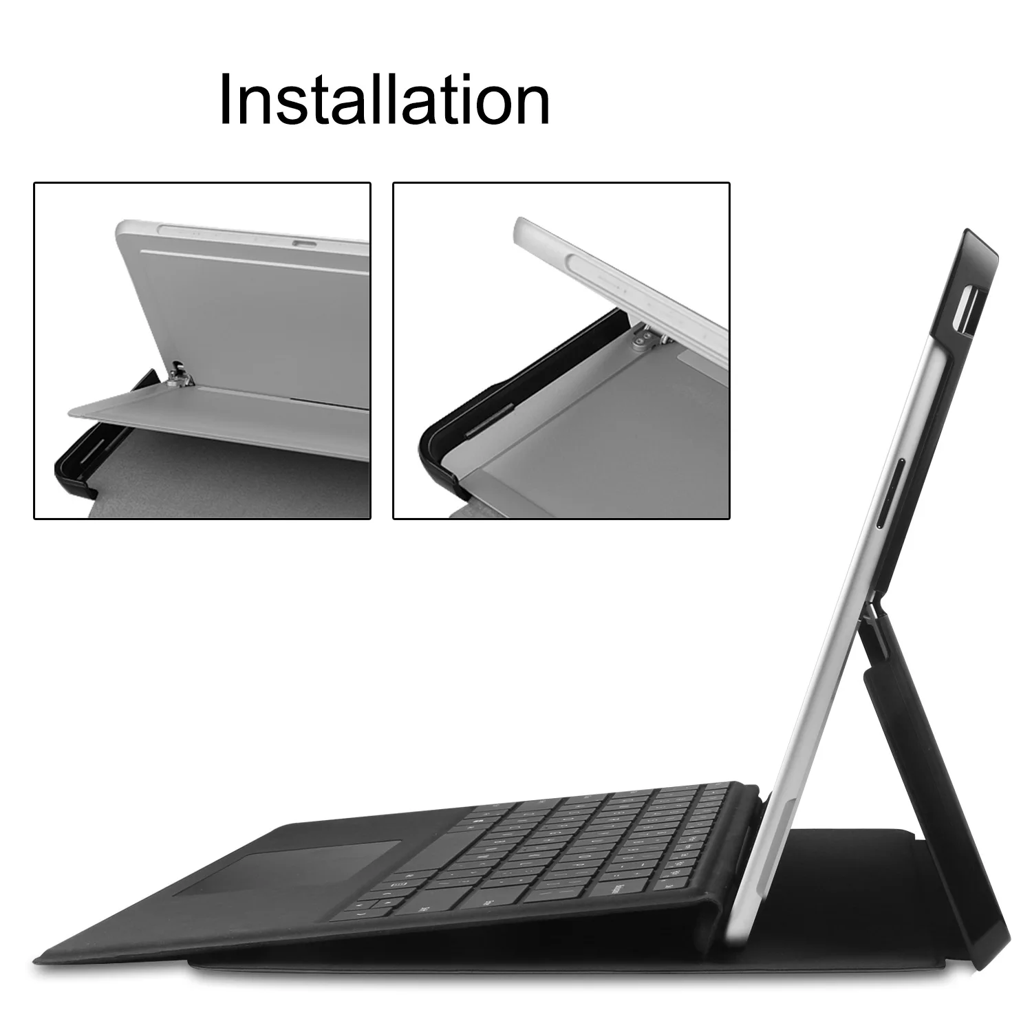 Set of Tablet Case+keyboard Kit for Microsoft Surface Pro X/8/9/10/11 PU Leather Tablet/Laptop Accessories
