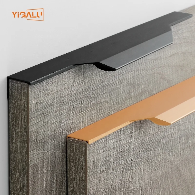 furniture hardware aluminum alloy wood door lock lever handle for interior doors