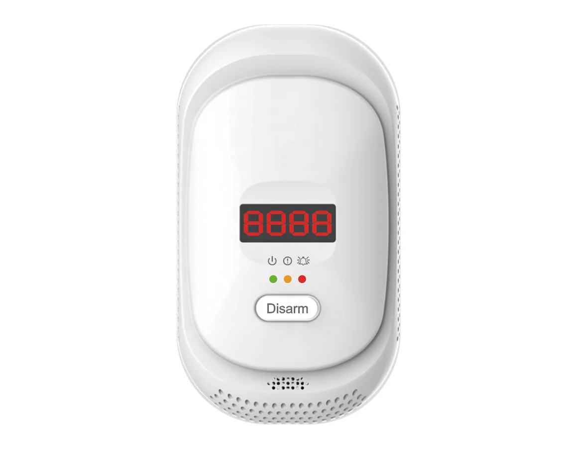 Volcano Rf433hz Interlinked Lcd Display  Gas Detector Alarm 10 Years Battery Interconnected Carbon Monoxide Co Detector