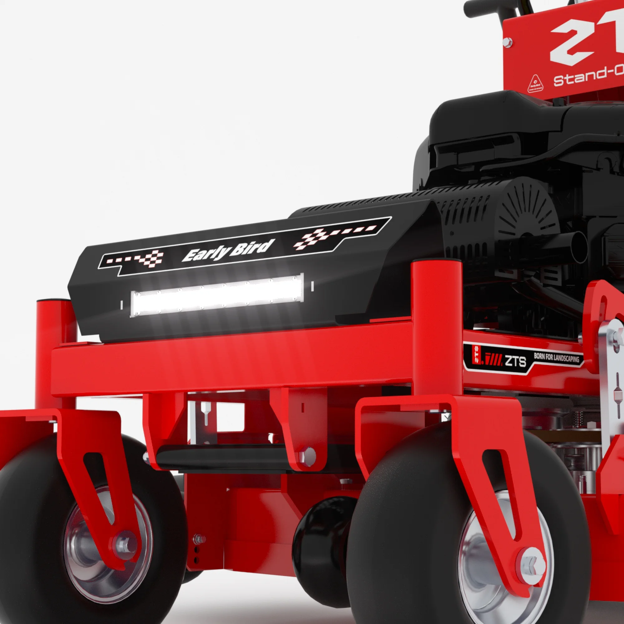 High Efficiency Strong Power Cutting Width 810mm Stand On Lawn Mower
