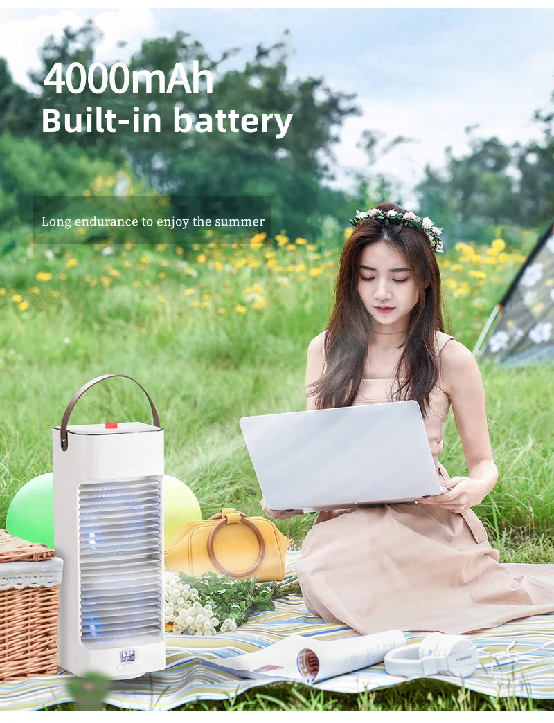 Portable USB Desktop Air cooler fan Mini Humidifier Cooling Air Conditioner