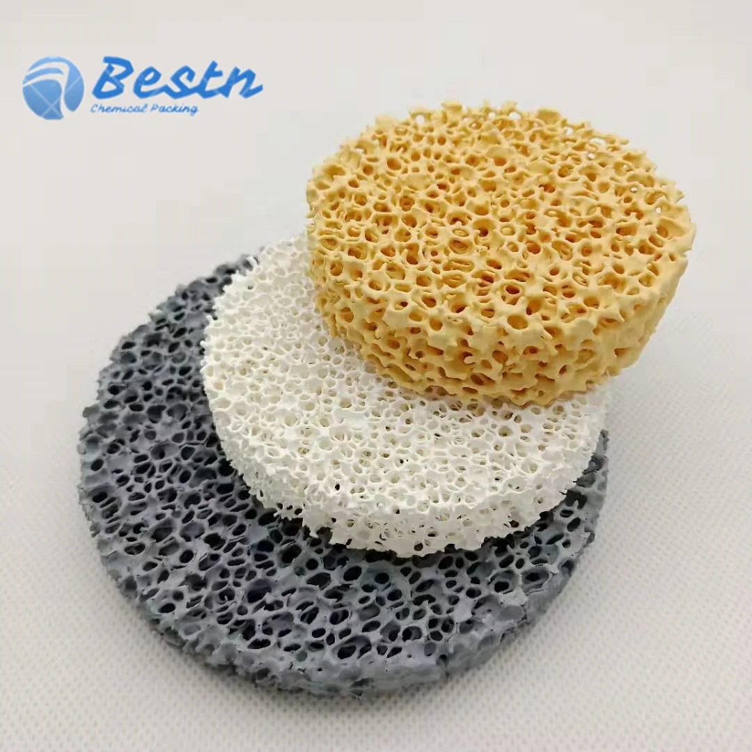 Bulk sic foam ceramic filter Casting Filtration zirconia filter for metal foundry