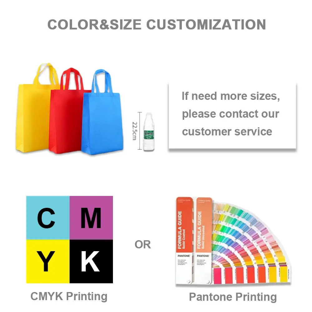 WZPKG Factory sale eco friendly laminated non-woven bag Full color printing Reusable Non Woven Shopping Bag With Logo