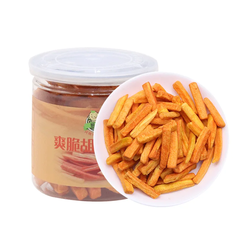 
F19 Healthy food dry fruit and vegetable snacks VF dried vegetable crisps and chips of natural carrot 