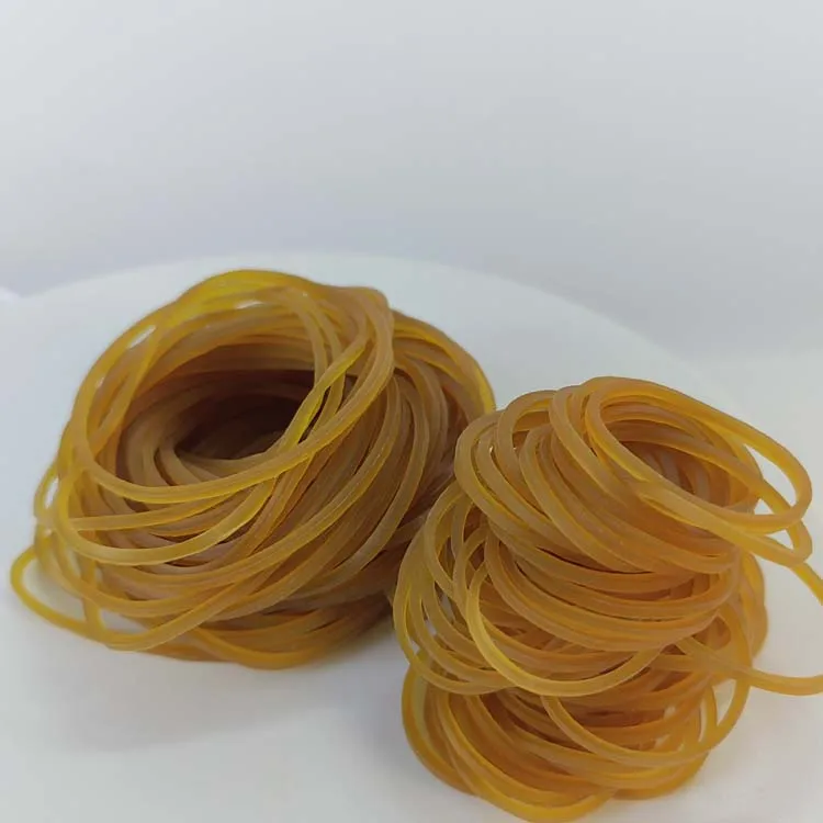 High Quality Best Selling custom Natural Yellow Elastic Rubber Bands