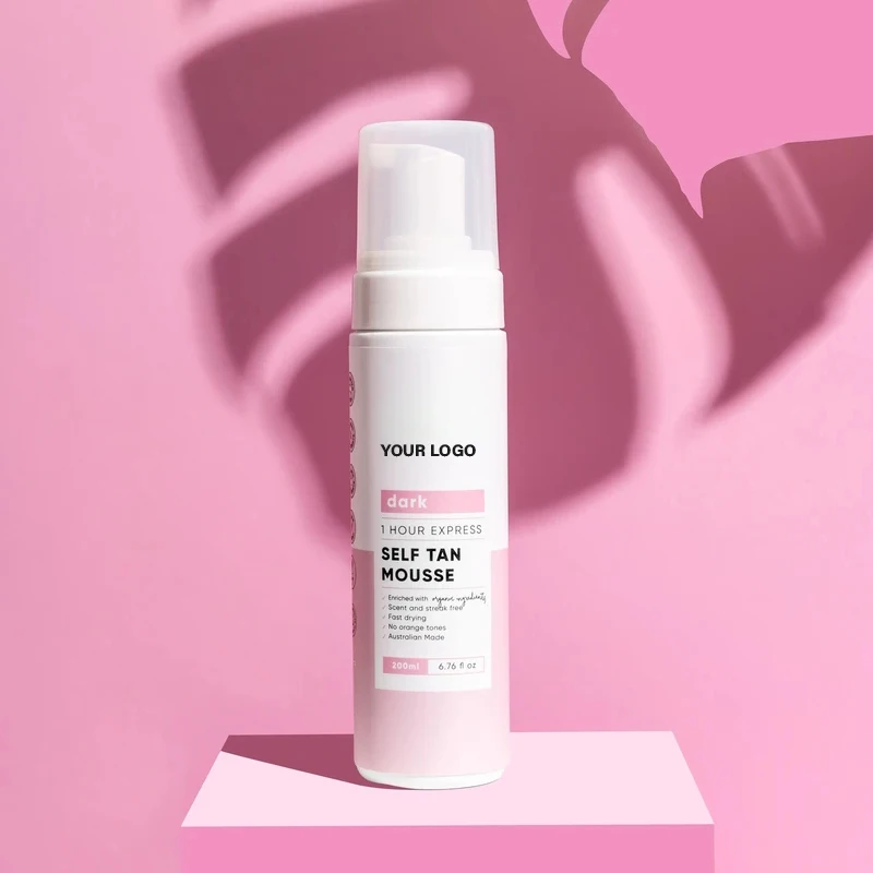Private Label Skin-Friendly Rapid Sunless Self Organic Dark Tanning Water Tan Tanning Mousse
