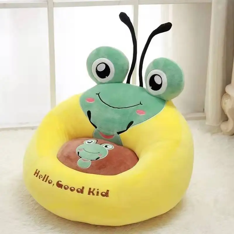 Custom kids fluffy toy living room sofa chair lazy stuffed animal bean bag