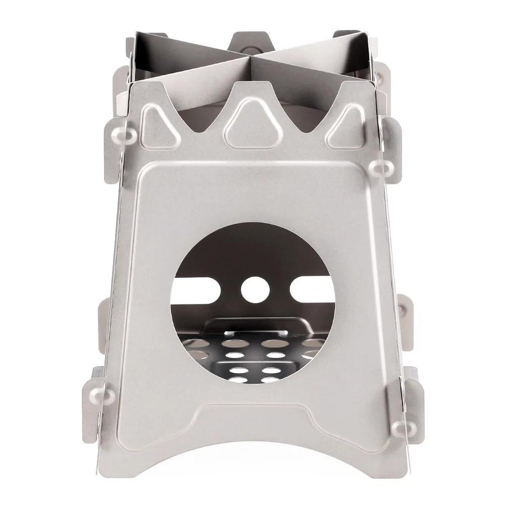 New Stainless Steel Foldable Mini Charcoal Grill Lightweight Barbecue Grill Outdoor BBQ Picnic Equipment Camping Wood Stove