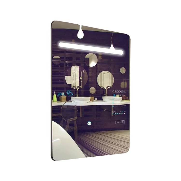 21 Inch Factory Direct Wholesale Interactive Mirror Home Hotel Touch Screen Mirror LED Light Waterproof Android Magic TV