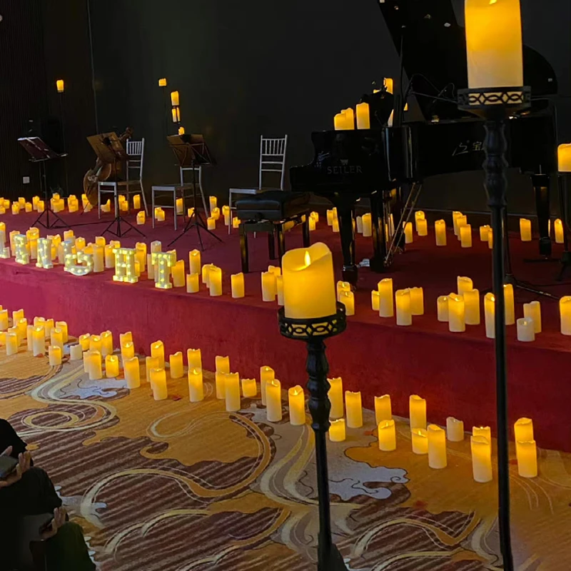 Flameless LED Tea Light Electronic Candle Home Decor Halloween Christmas Bar Outdoor Activities Party Birthday Music Festivals