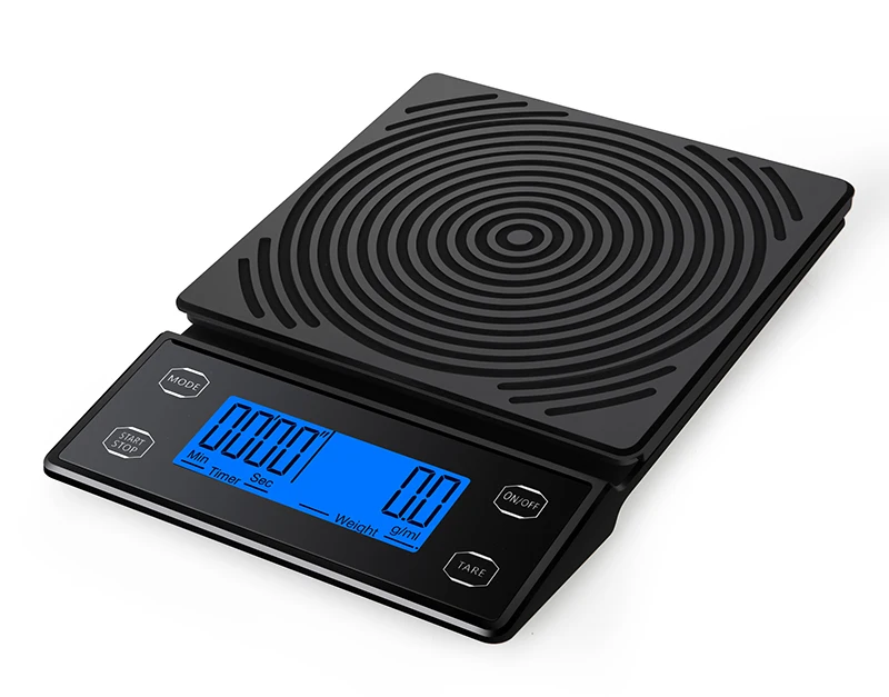 Горячая распродажа Черные Водонепроницаемые прочные 3 кг 5 кг/0 1 г электрические весы эспрессо электронные цифровые кофейные с таймером