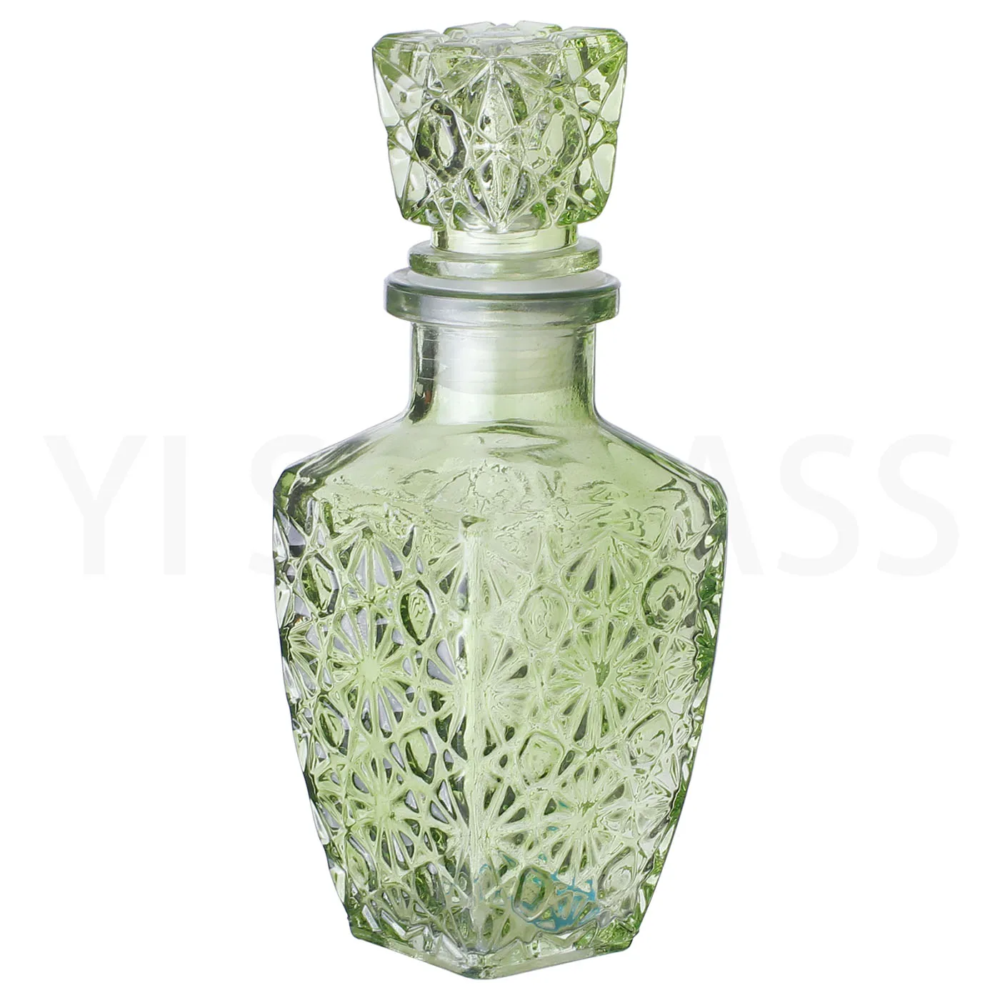 Customized Color Square Whiskey Wine Drink Glass Decanter Bottle