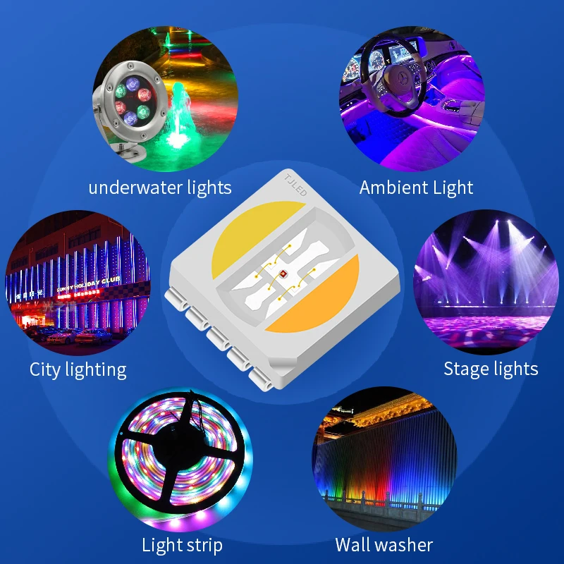 Высококачественное заводское освещение 8 контактов smd led 5050 rgbww Светодиодная лента rgb красный зеленый синий белый светодиодный модуль подсветки для телевизора
