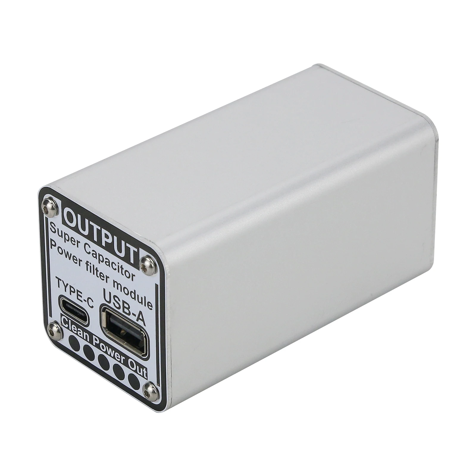 5V Power Supply Filter Super Capacitor Power Filter Module with Type-C Input Output for Raspberry Pi