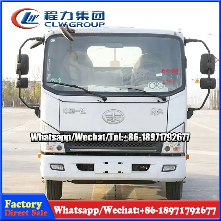 Factory price Faw 4x2 Roll On Roll Off Hook Lift Truck Lift Kit For Dump Truck And Garbage Truck