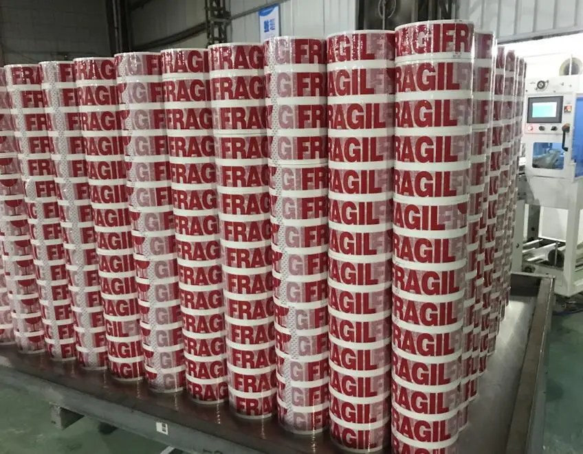 China Factory72mm Opp Package Bopp Tan Plastic No Bubble Box Shipping customized  Adhesive Brown Sealing tape