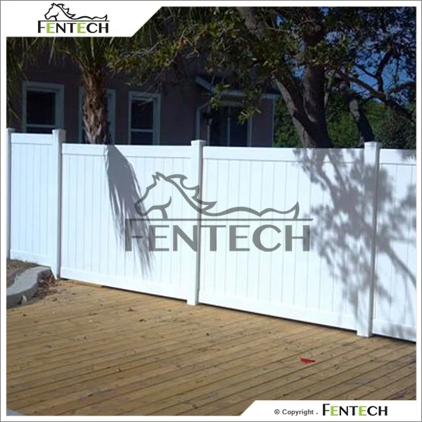 Fentech pvc fence supplies Quality Assurance Widely Used American-style Customized  White gardening pvc fencing post and rail
