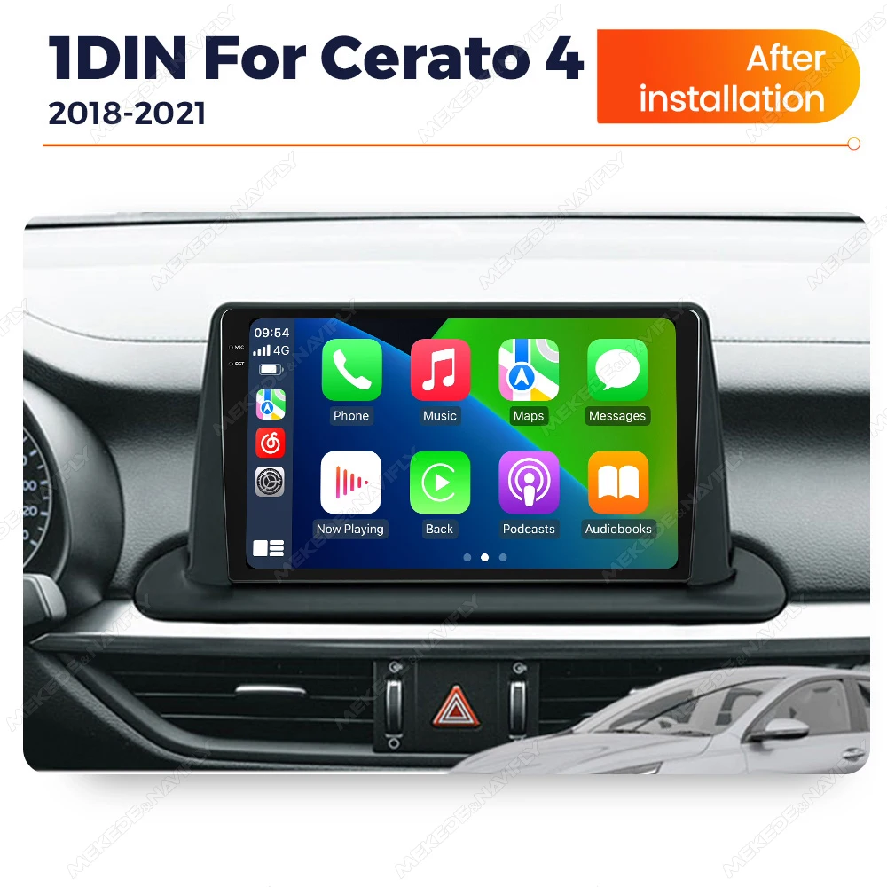 MEKEDE Android 8core 4G LTE WiFi 2K QLED touch screen gps navigation radio player for KIA Cerato 4 2018-2021