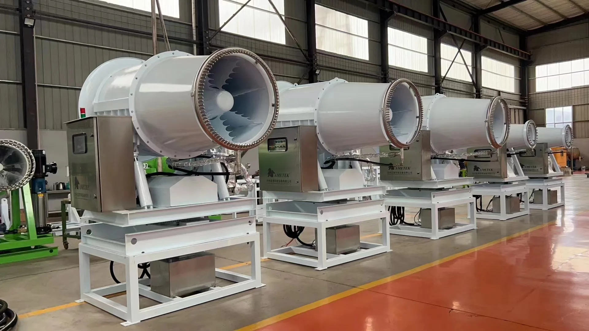 water evaporation cannon water mist cannon fogging gun sprayer for loading unloading port mining yard