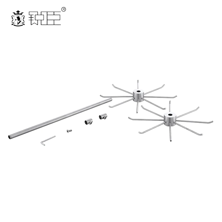 Metal 2 Tier Rotating Jewelry Display Stand Rotatable Counter Top Jewelry Stands For Bracelet Necklace Hairband Holder Stand