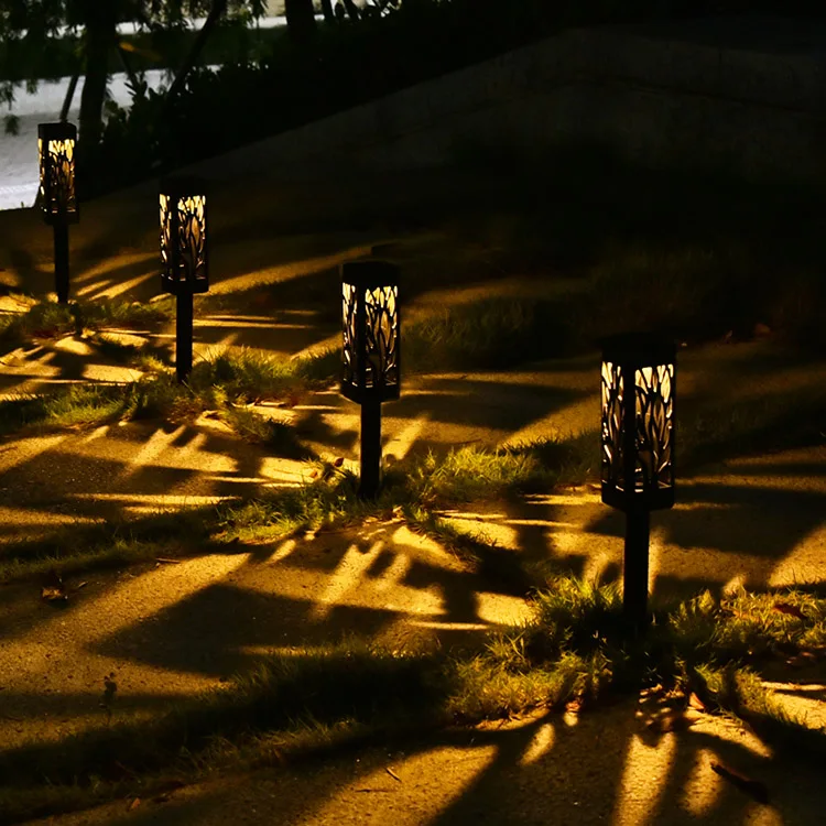 Уличные Ландшафтные декоративные водонепроницаемые садовые фонари для дорожек на солнечной батарее