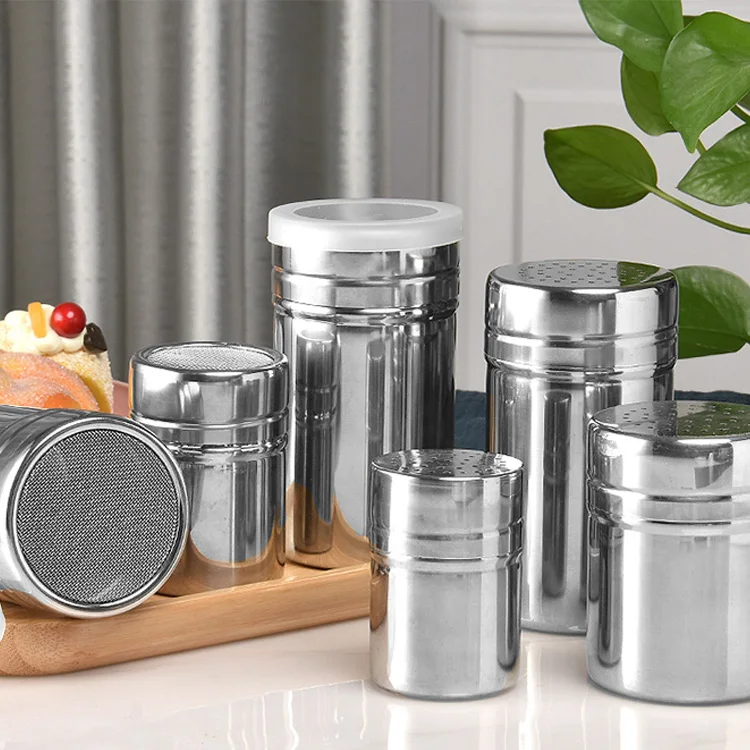 Harmony Hot Selling Kitchen Seasoning Box Outdoor Barbecue Pepper Seasoning Coffee Powder Stainless Steel Spice Jar