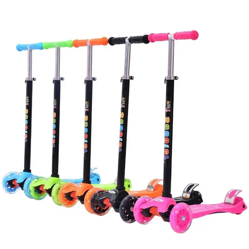 chinese hot sale free shipping 3 4 big wheel off-road mobility  drift foot kids tricycle scooter with removable seat suitcase