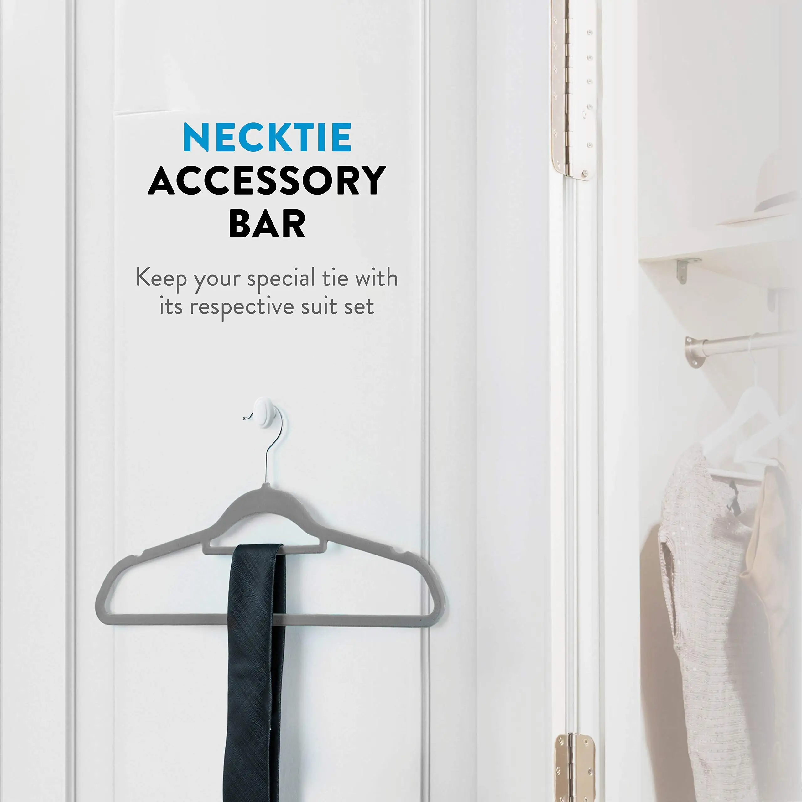 Wholesale Black white grey pink Flocked Velvet Plastic Hanger with Tie Bar for Clothes