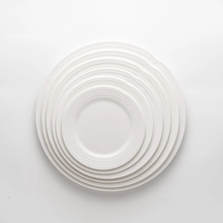 Wholesale Eco-Friendly cheap round shape melamine plates serving dishes