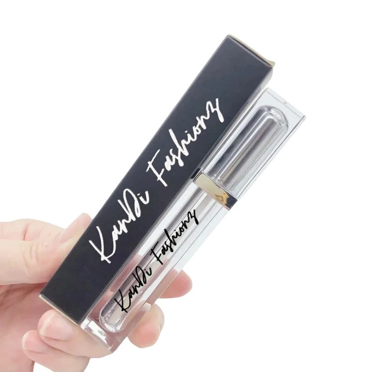 Square lip gloss tube lipstick empty bottle ABS material lip glaze tube cosmetic packaging materials manufacturers wholesale