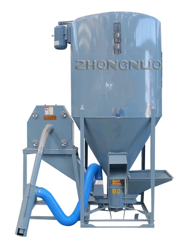 500-1000 kg per hr Mash Feed Plant Cattle Feed Machine Powder Pellet Feed Mill Mixer Making Machine