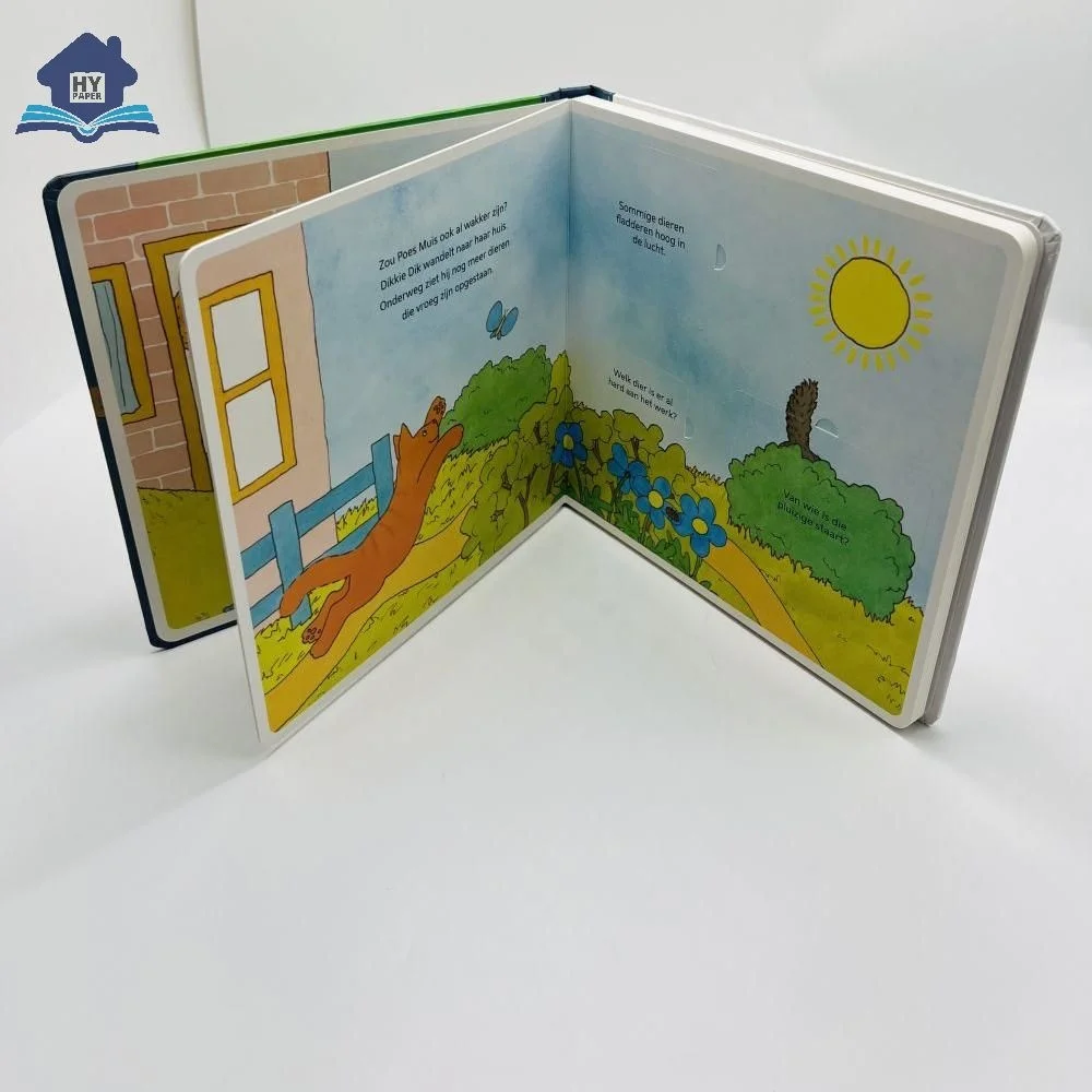 Direct sales peekaboo toy early education book kids hardcover lift the flap book 3d pop up book for toddlers