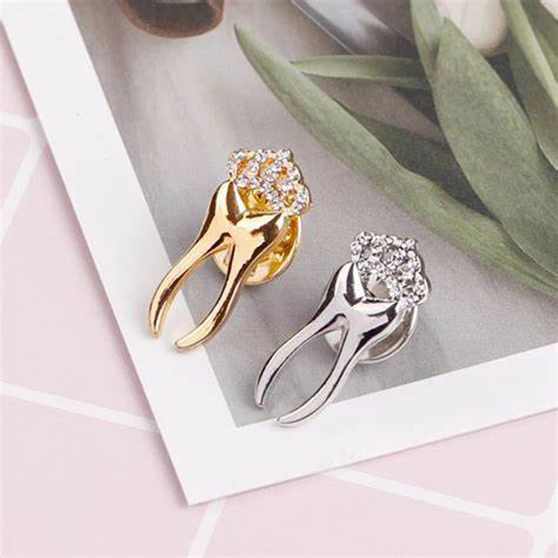 Badge manufacturer wholesale custom hard soft enamel pins dentist jewelry brooch teeth lapel pin tooth enamel pins