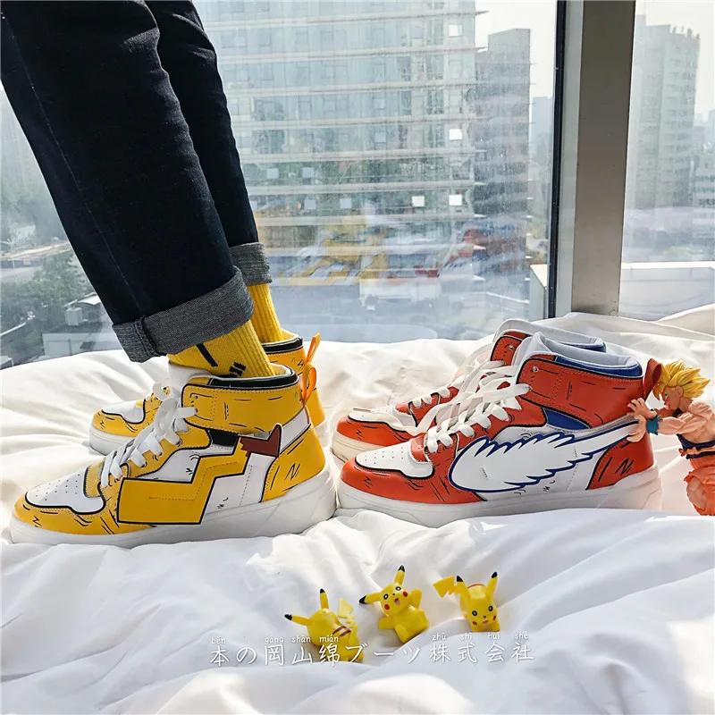 Custom You Want Logo Basketball Running  Sport Sneakers Canvas Print Shoes Men Casual Sneakers