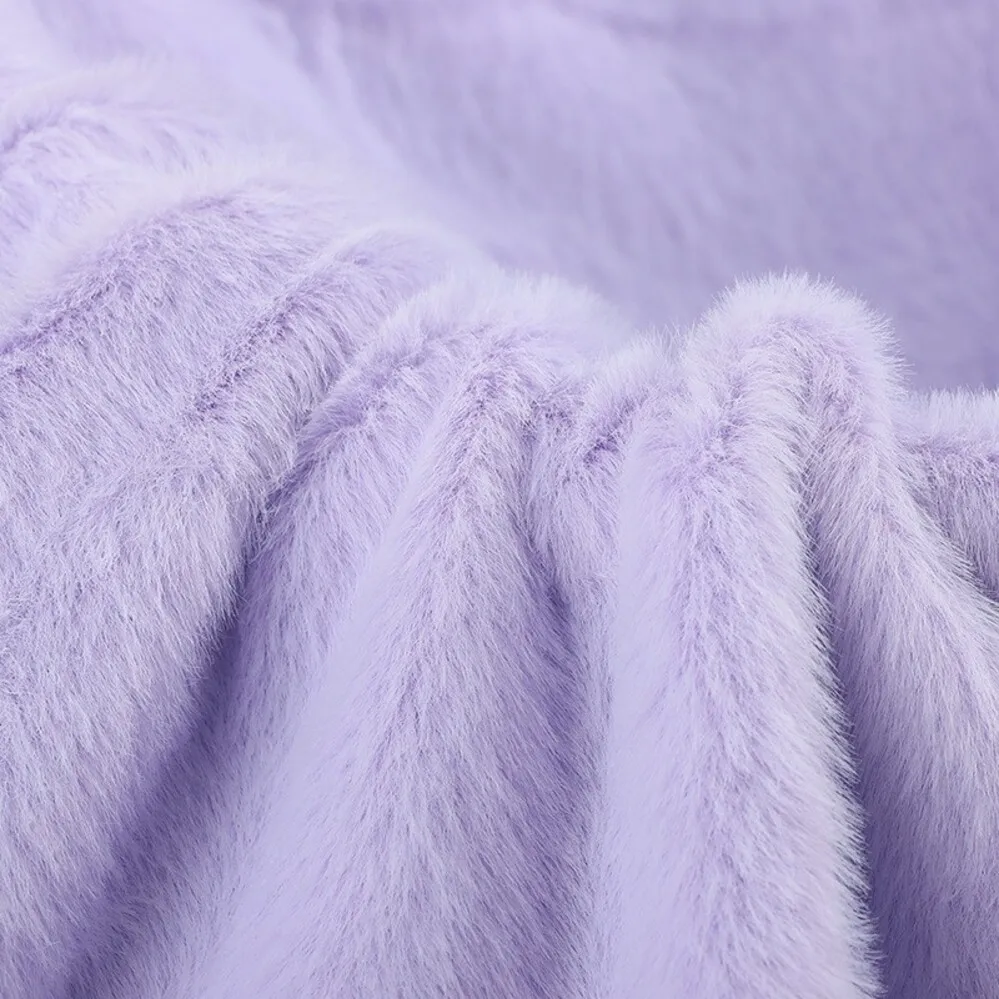 Super Soft Mink Fur Fabric Wholesale Luxury Artificial Fur for Winter Blanket Women Coat Jacket Stuffed Toy Fashion Accessory