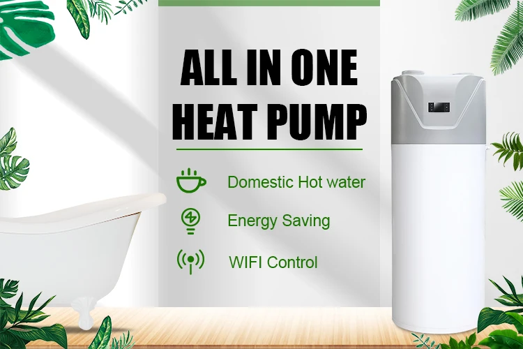 Brand New Air Sourced Air To Water Heat Pump 3KW 4KW 150L 200L 300L Air Source Heat Pump Water Heater