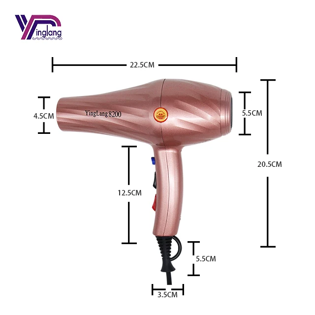 2300W high power hair dryer professional  Dual Voltage Hair Dryer Salon hair blow dryer AC motor