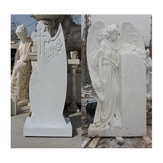 Customized Marble Tombstones Monument For Cemetery Marble Baby Tombstones