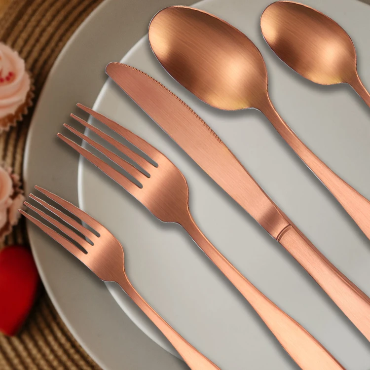 Airline Flatware Matte Knife Fork Spoon Stainless Steel Black Cutlery Set For Canteen