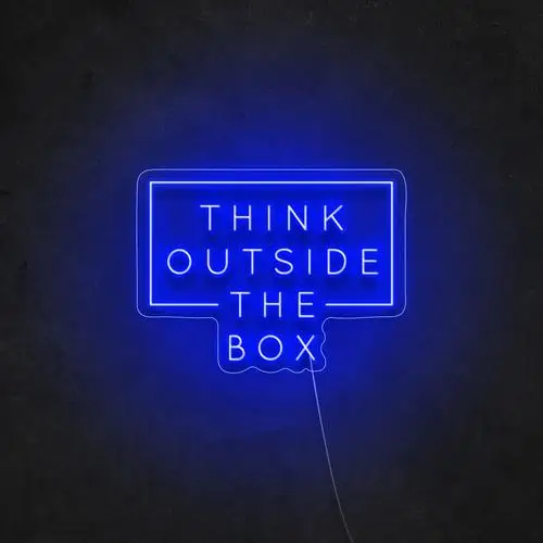 Think Outside The Box Neon Sign Drop Shipping Custom Neon Sign