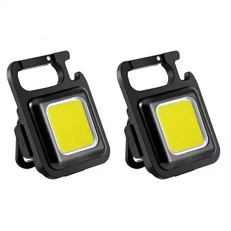 Portable Bright 500MAH USB LED Rechargeable Torch Light Small Pocket Flashlights Camping Keychain Light