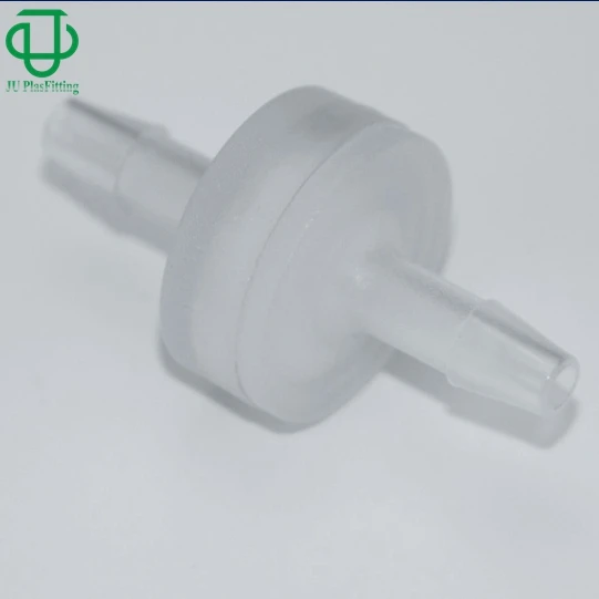 JU Plastic Rubber Tube Pipe Hose Barb Micro Membrane Check Valve Filter