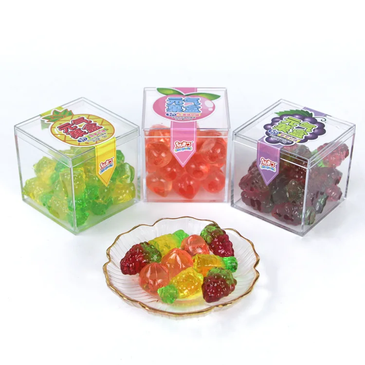 Candy wholesaler colorful assorted fruit gummi candy with boxes