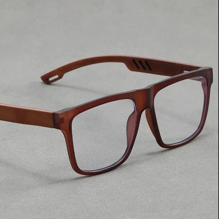 Wholesale Custom Logo Square Frame Bamboo Polarized Lens Wood Wooden Anti Blue Light Glasses Frames For Men And Women
