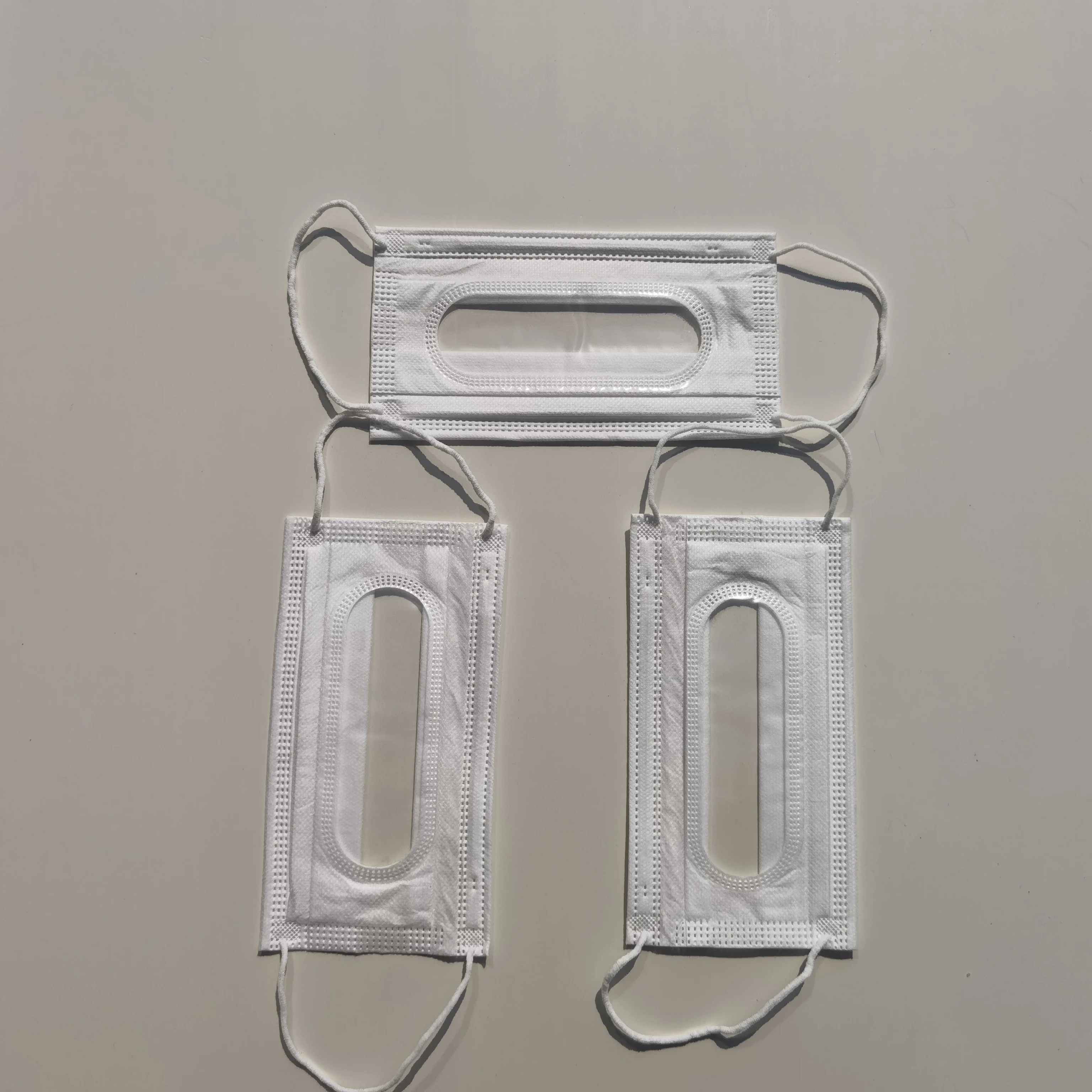 Disposable Face Mask with Clear Window for Adults,Breathable 3 Ply Earloop Face, Visible Expression for Women Men and Deaf