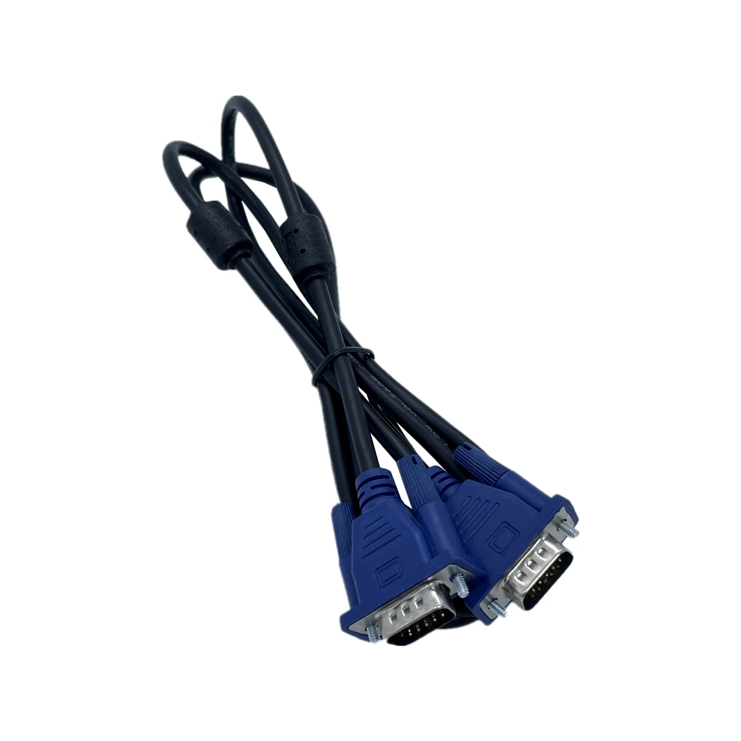 Factory spot vga cable 4+5 copper LCD TV computer host connected monitor VGA 1.5 meters