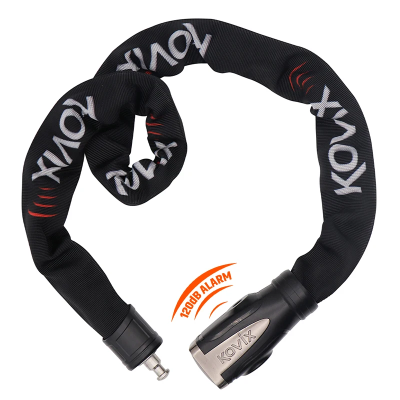 High Quality Bicycle Motorcycle Equipment IP67 Electric Anti-theft Security Alarm Bike Chain Lock